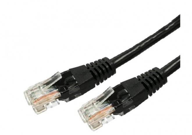 Patchcord kabel kat.6 RJ45 UTP 3m crni pakiranje 10 kom