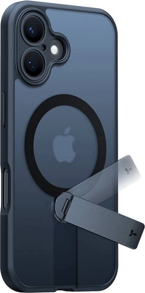 Futrola s rotirajućim stalkom TORRAS Pstand Spin za iPhone 16, crna