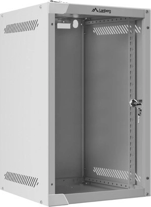 Zidni 10″ rack ormar 9U 280 × 310 mm, sivi LANBERG