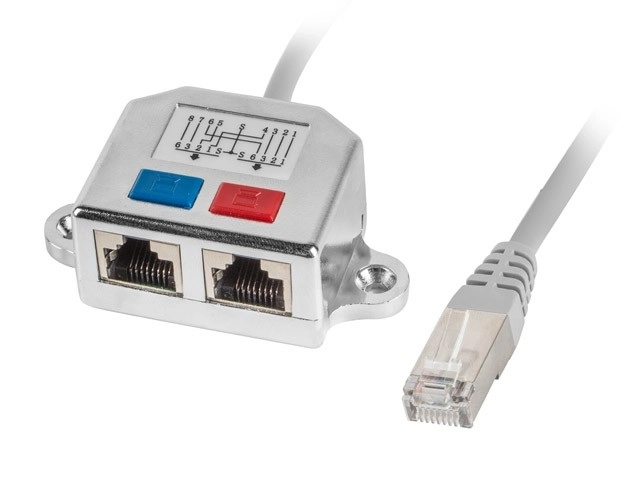 Adapter LAN razdjelnik RJ-45 - 2x RJ-45 FTP