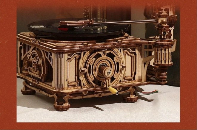 Rokr 3D drvene puzzle Klasični gramofon