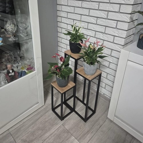Ruhhy stalak za cvijeće loft 3 razine
