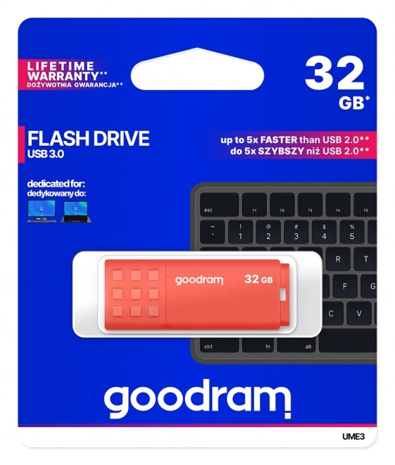 USB Flash Disk Goodram 32GB USB 3.0 Crveni