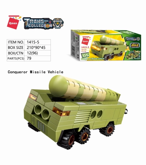 Qman Thunder Expedition Battle Car 1415 set 8v1