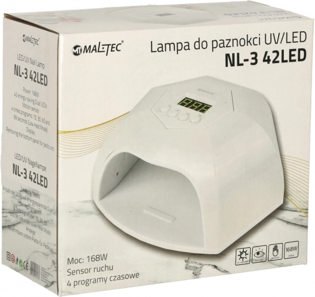 UV/LED lampa za nokte 168 W, 42 LED, mjerač vremena i senzor pokreta