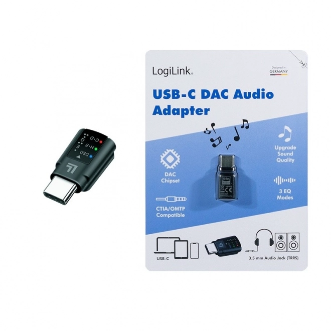 Audio adapter USB-C/M na 3.5mm/F s DAC i EQ