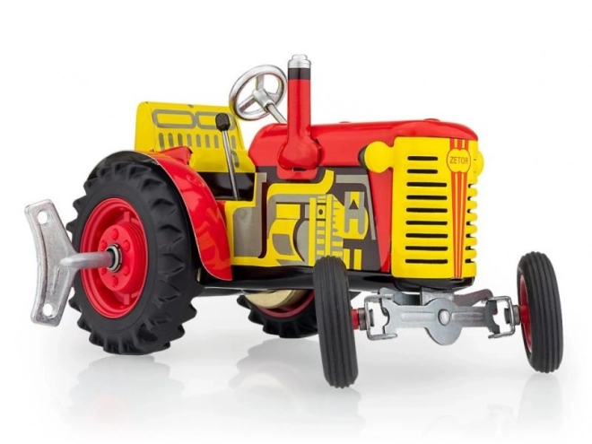 Traktor Zetor crveni na ključ metal 14cm 1:25 u kutiji Kovap
