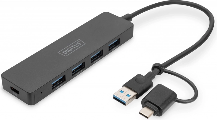 USB hub s 4 priključka SlimLine s USB-C adapterom