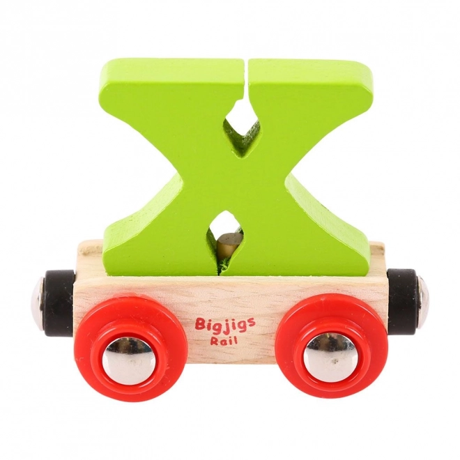 Bigjigs Rail Vagonek drvene vlakodrome - Slovo X