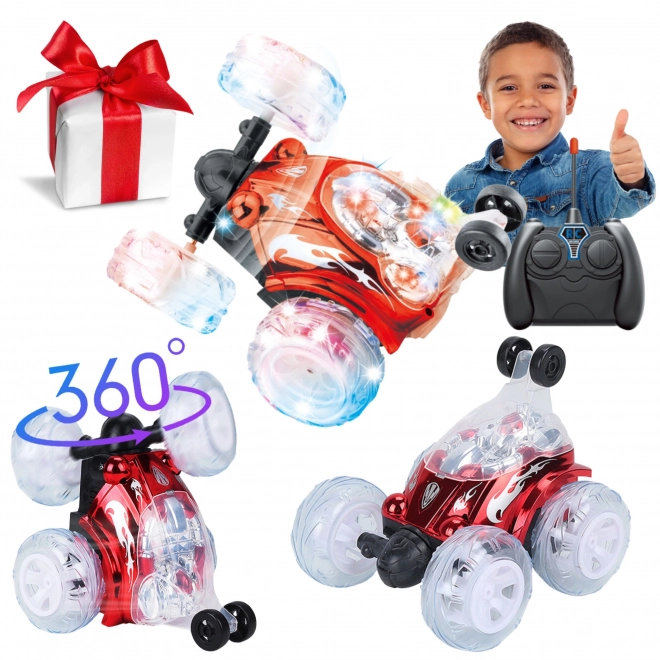 Kaskaderski auto na daljinsko upravljanje - crveni
