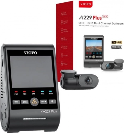 Auto kamera Viofo A229 Plus s 2K razlučivošću i GPS-om