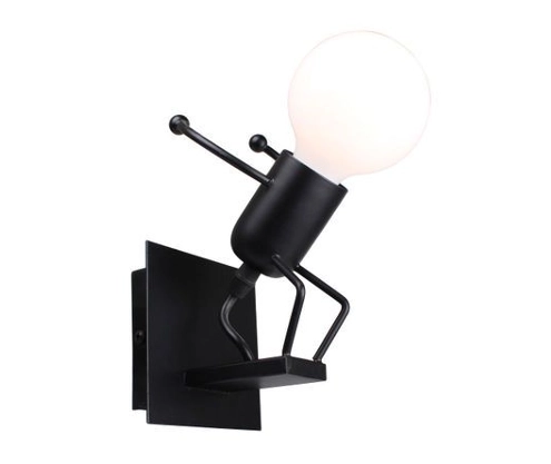 Zidna lampa Loft crna