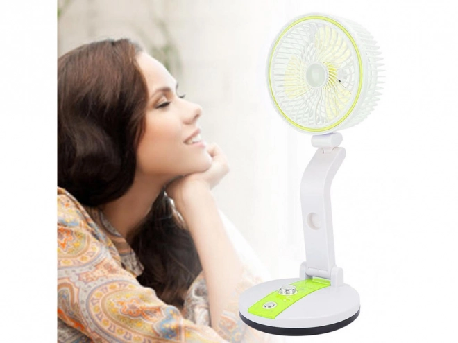 Prijenosni sklopivi ventilator s LED svjetlom