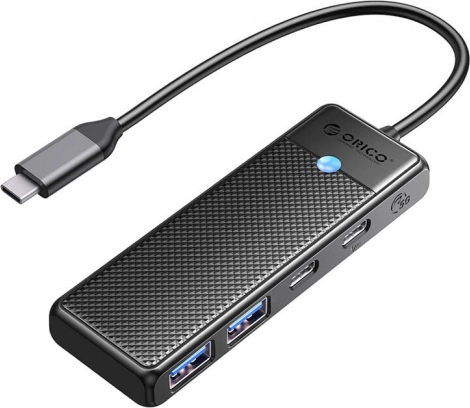 Orico 4-u-1 USB čvorište USB‑A 3.0 x2 + USB‑C 3.0 + USB‑C PD 100 W