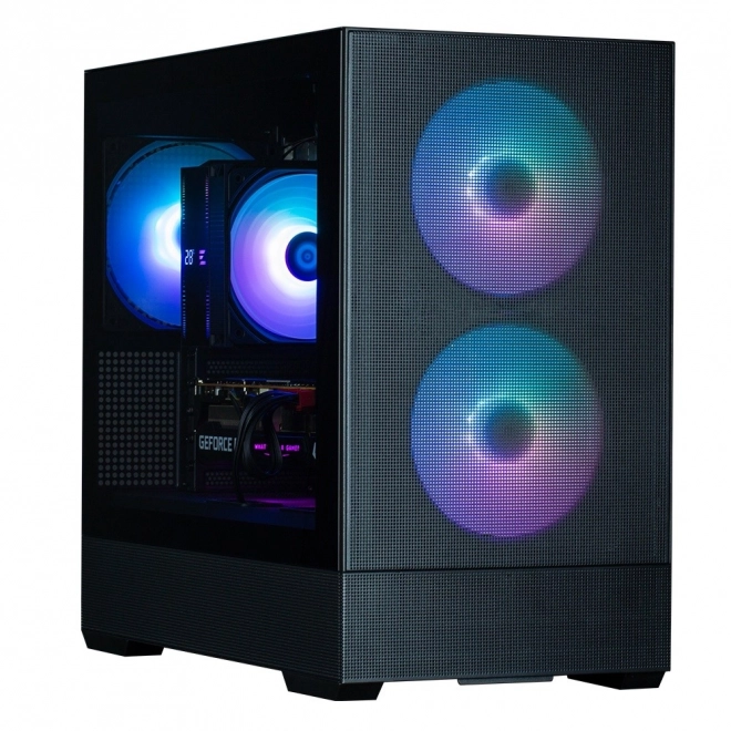 Ormar P30 Air mATX Mini Tower s ARGB ventilatorima crna