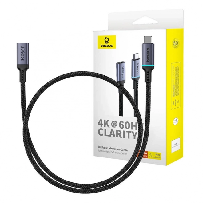 Produžni kabel Baseus USB-C 10Gb/s 0,5m