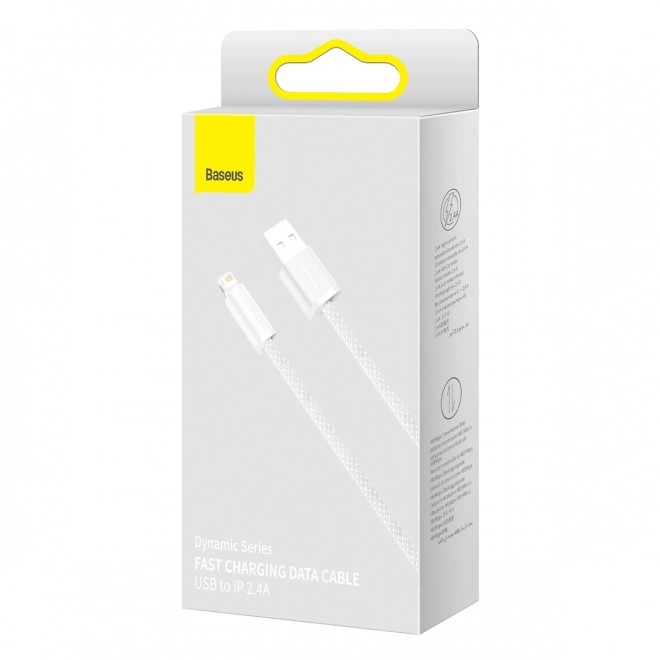 Baseus Dynamic kabel USB na Lightning, 2,4 A, 2 m (bijela)