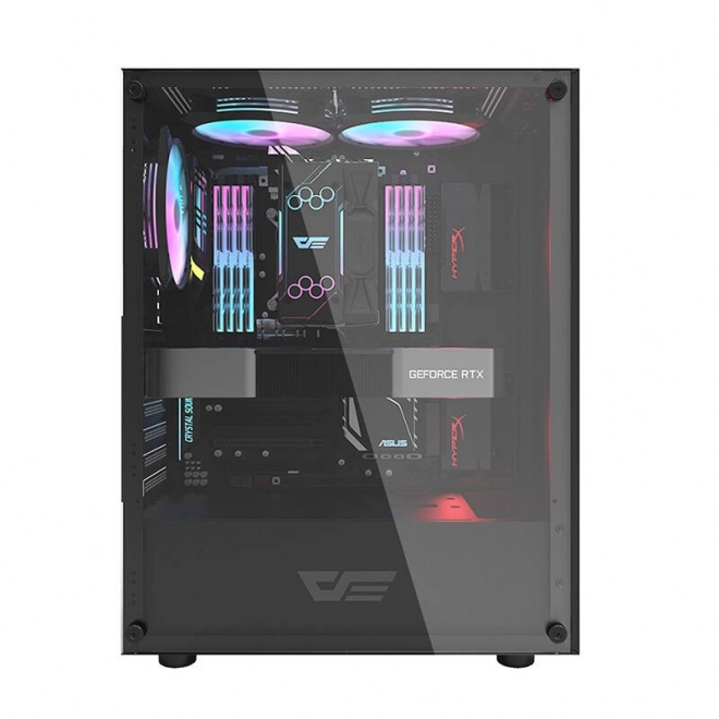 Računalno kućište Darkflash DK100 (crna)