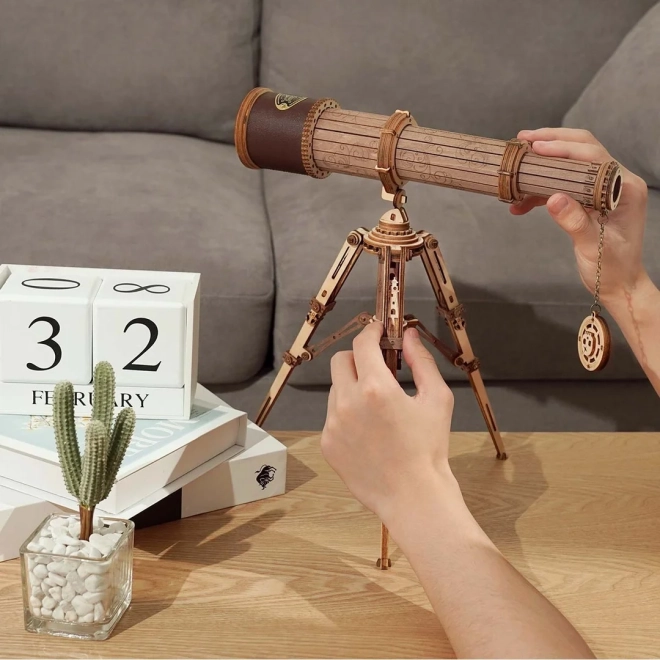 ROBOTIME Rokr Drveni Model Monokularnog Dalekozora