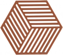 Podloga za vruće posuđe Zone Hexagon – Ciglasto