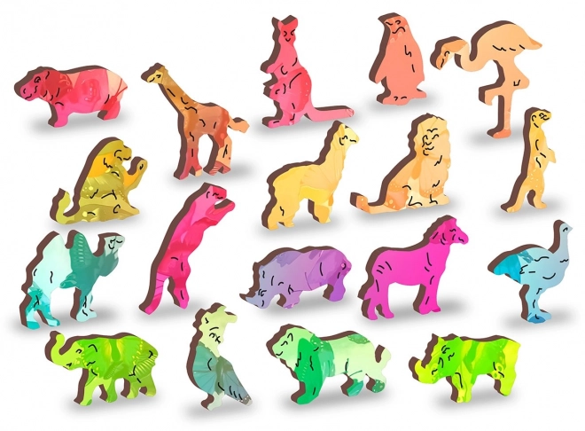 Drvene puzzle Leptirov san 2u1