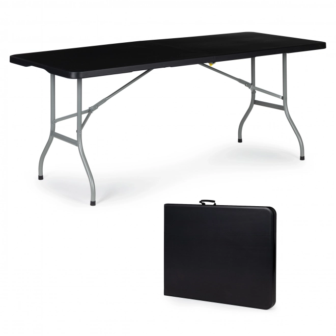 Vrtni sklopivi banketni stol 153 cm - crni