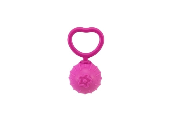 Zvečka lopta retro plast 18cm promjer 5cm mix boja u vrećici 0m+