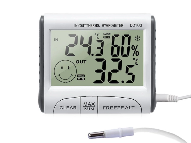 MAX/MIN memorija i izbor °C/°F