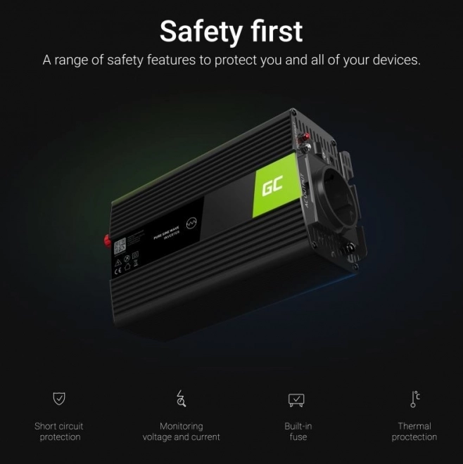 Prijenosni pretvarač napona Green Cell 12V na 230V 1000W/2000W