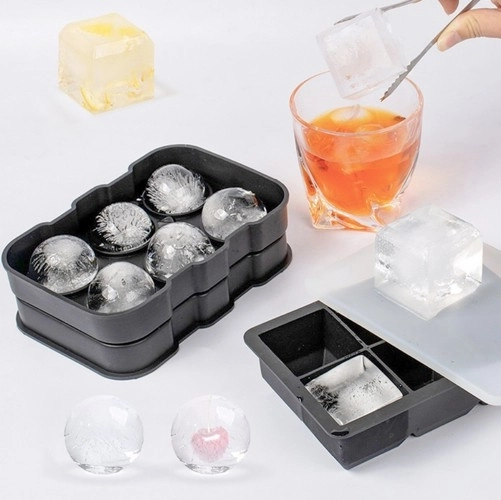 Silikonski kalup za led 2u1 - kocke + kugle Ruhhy 21270