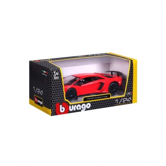 Metalni model Bburago Lamborghini Aventador crveni 1:24