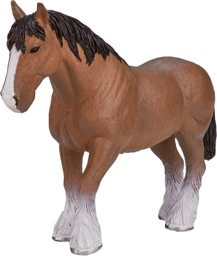 Realistična figurica Clydesdale konja svijetlosmeđeg