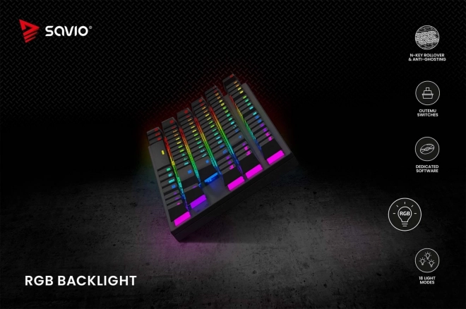 Mehanička tipkovnica Savio Tempest X2 RGB Outemu Brown