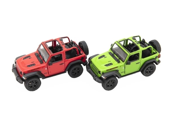 Metalni model Jeep Wrangler 2018 s otvorenim krovom