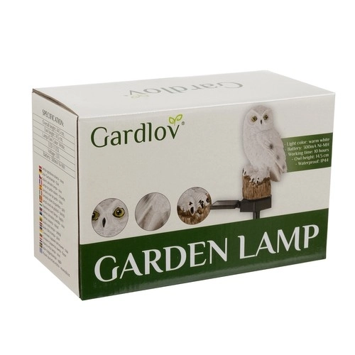 Solarna vrtna lampa - sova Gardlov 23847