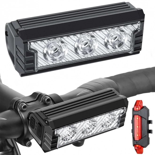 Set led svjetala za bicikl s USB punjenjem