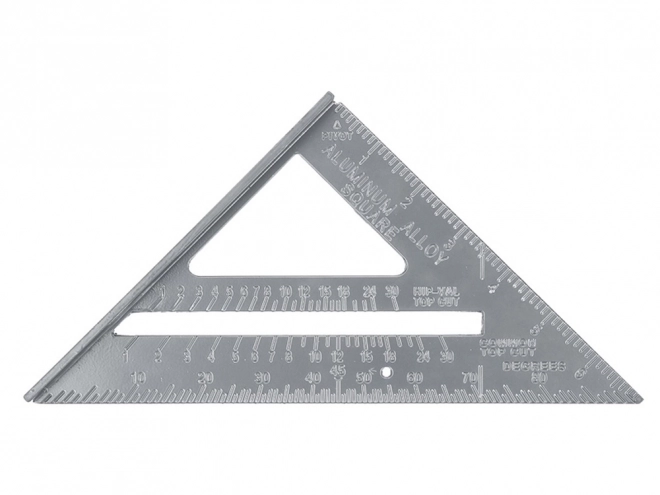Aluminijski kutnik s graviranim oznakama 180 mm