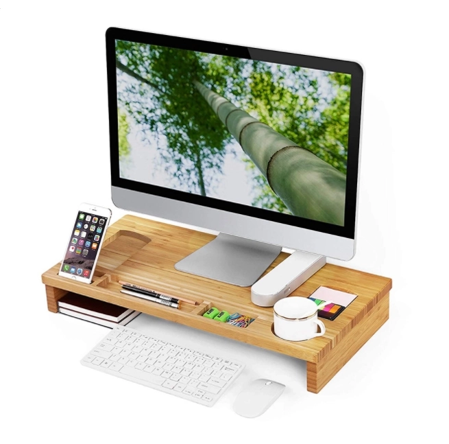 Stalak za monitor - bambus