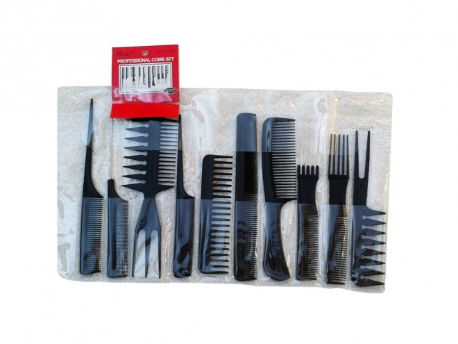 Set frizerskih češljeva s futrolom