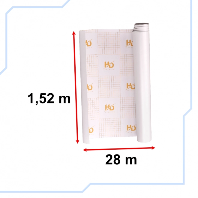 Bijela mat samoljepljiva folija 1,52x28m