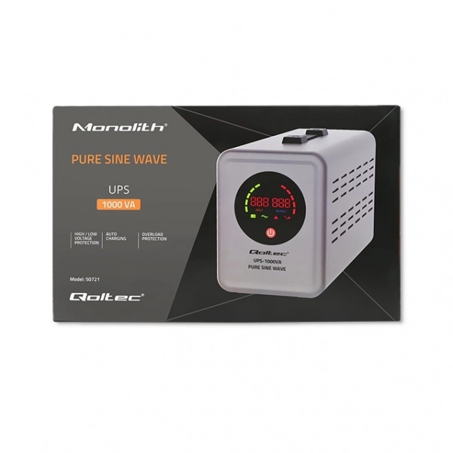 Rezervno napajanje Qoltec Pure Sine Wave UPS 1000VA