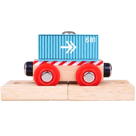 Bigjigs Rail Vagon plavi kontejner