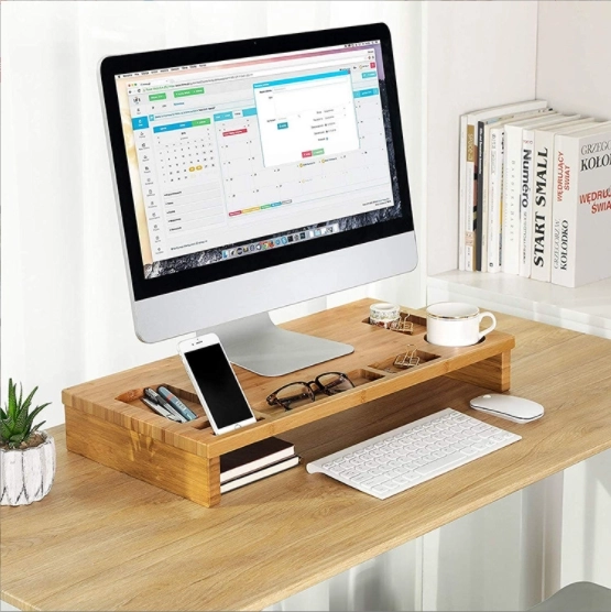 Stalak za monitor - bambus