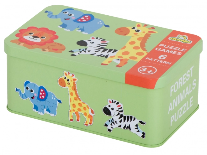 Puzzle u limenci Safari životinje - 25 komada
