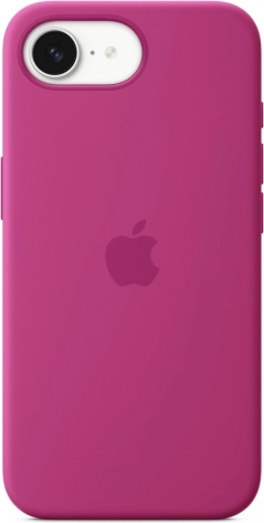 Silikonska futrola za iPhone 16e – intenzivno ružičasta