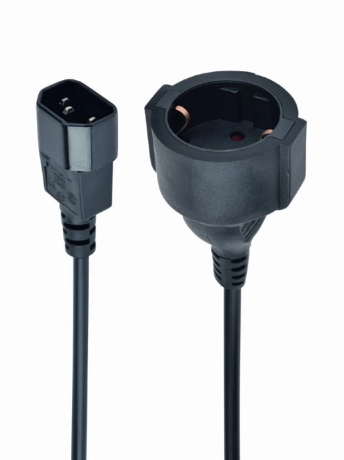 IEC320 C14 na SCHUKO (F) adapter napajanja 15 cm