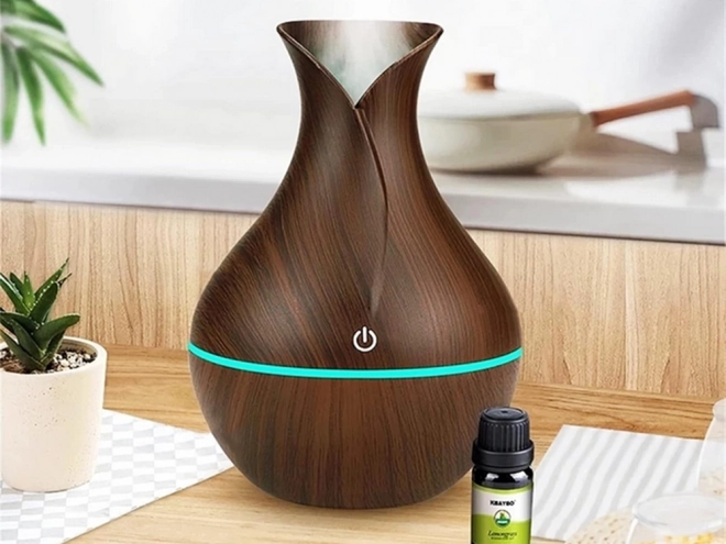Moderni aroma difuzor i ovlaživač zraka s RGB osvjetljenjem USB