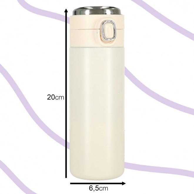 Termo šalica s usnikom LED 420 ml bež