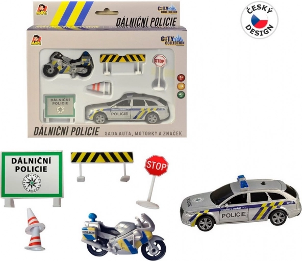 Set autocestne policije City Collection sa zvukom i svjetlom