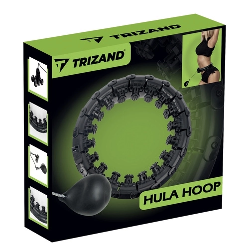 Hula hop s masažnim izbočinama i utegom Trizand